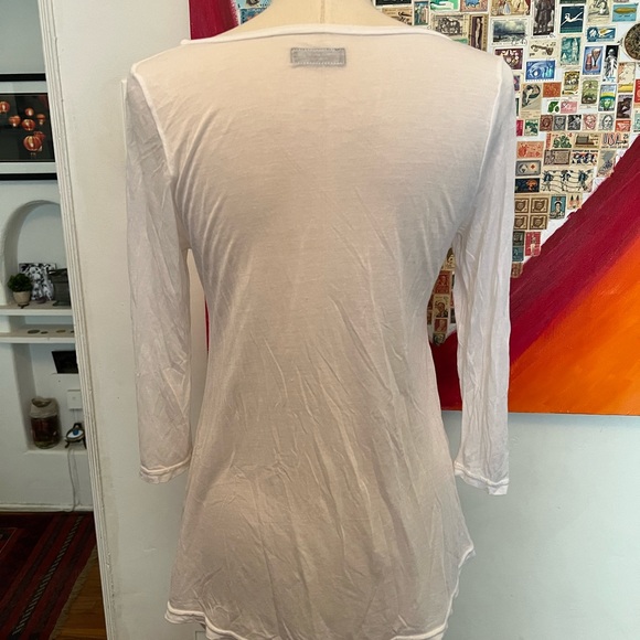 Lauren Moshi chain heart graphic tee shirt, small - Picture 2 of 4